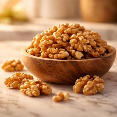 A handful of walnuts