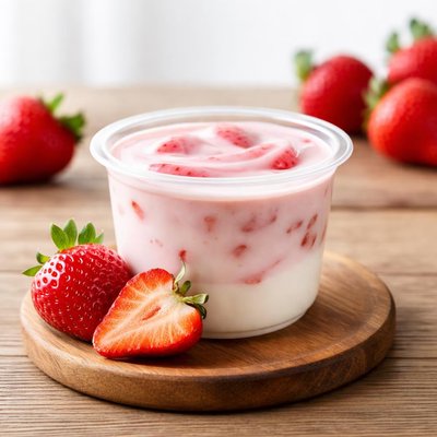 Aardbei yoghurtje