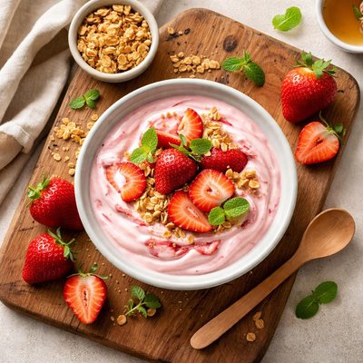 Aardbeienyoghurt