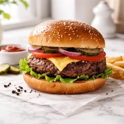 Aberdeen angus beef quarter pounder