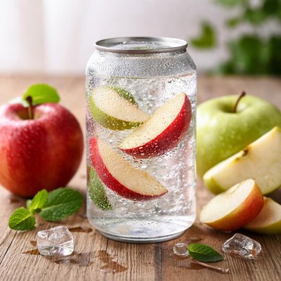 Ac carbonated water apple flavor