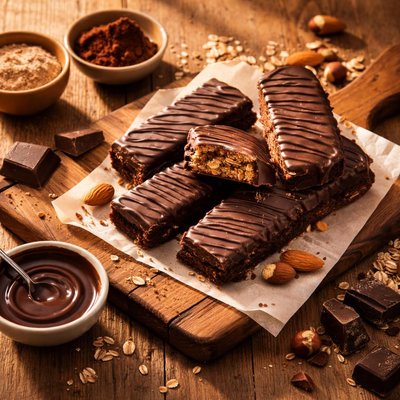 Action bars dark chocolate