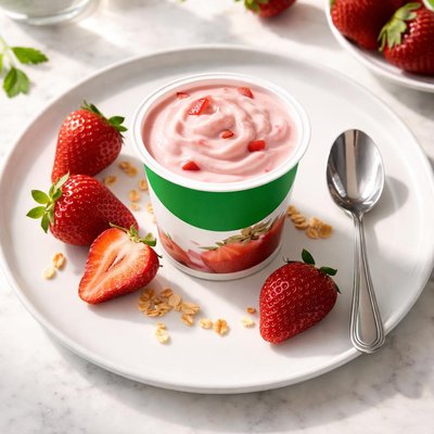 Activa low fat strawberry yogurt