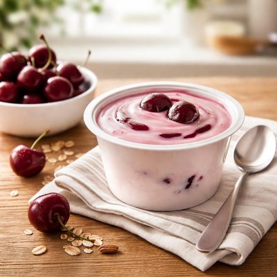 Activia black cherry lowfat yogurt