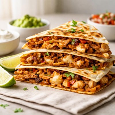 Adobo chicken quesadilla