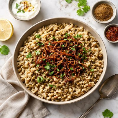 Afghan savory sticky rice shola