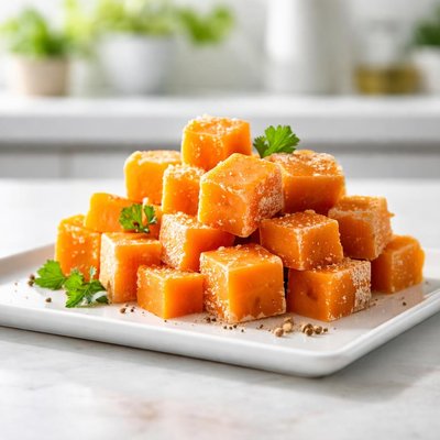 Aged mimolette cubes