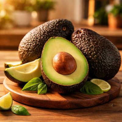 Aguacate con piel negra