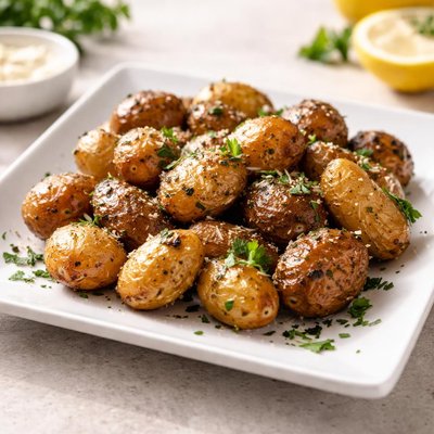 Air fried baby potao