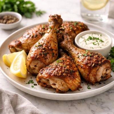 Air fried bone-in chicken