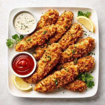 Air fried chicken fingers