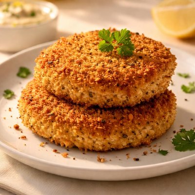 Air fried chicken fried chicken patty
