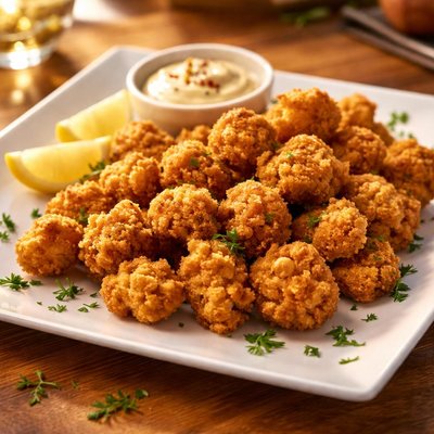 Air fried chicken popcorn