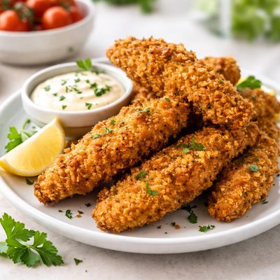 pollo tenero fritto ad aria