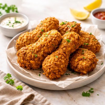 Air fried crispy chicken