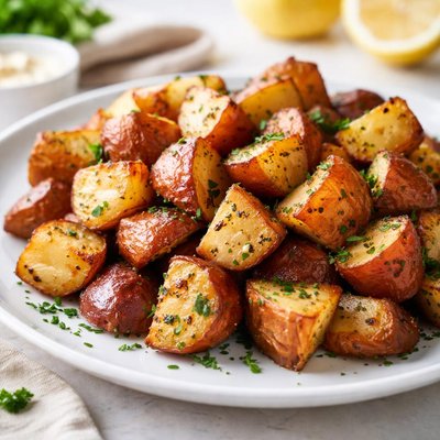 Air fried red potatoes