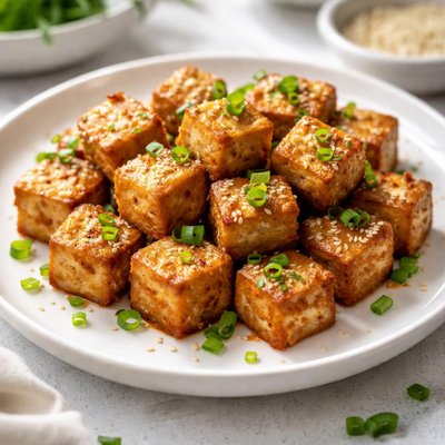 Air fried tofu