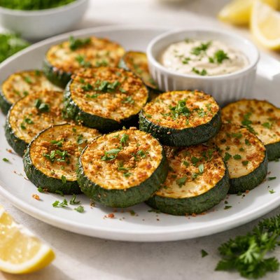 Air fried zucchini