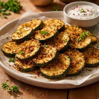 Air fried zuccini