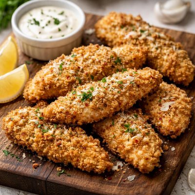 Air fry garlic parmesan chicken tenders