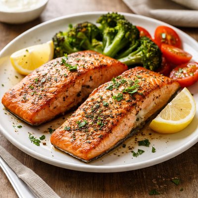 Air fry salmon