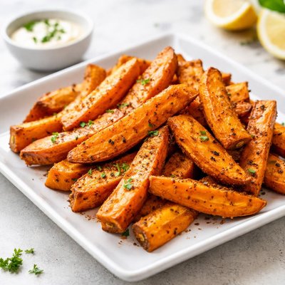 Air fry sweet potatoes
