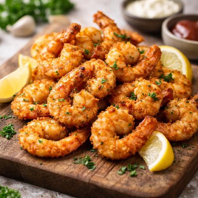 Air fryed shrimp