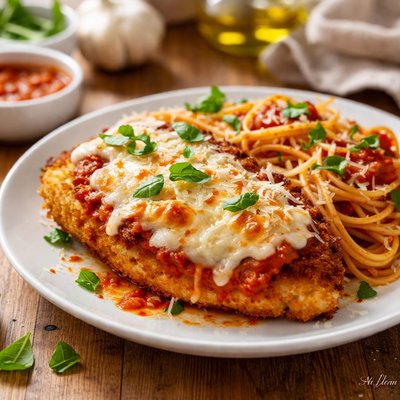 Air fryer chicken parmigiana
