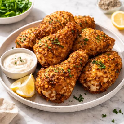 एयर फ्रायर क्रिस्पी चिकन