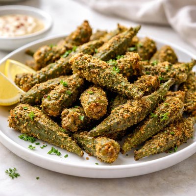 Air fryer okra