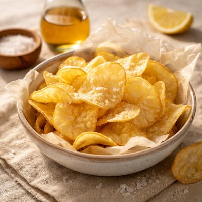 Air salt and vinegar chips