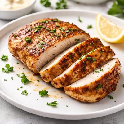 Airfried chicken breast