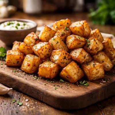 Airfry potatoe cubes