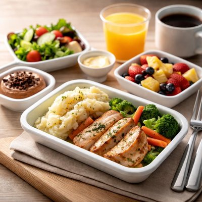 Airplane food