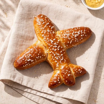 Airplane pretzel