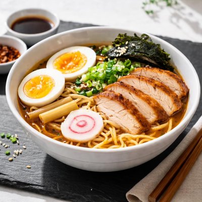 Ajinomoto tokyo style shoyu ramen with chicken