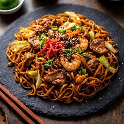 Akashi yakisoba noodle