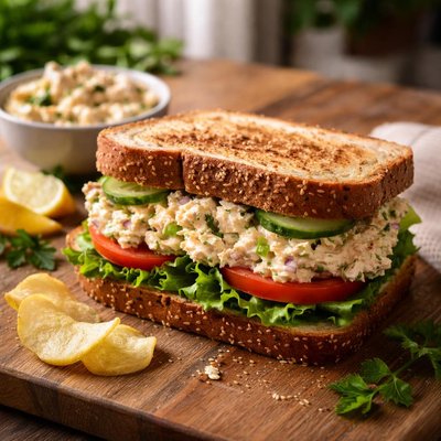 Albacore tuna sandwich