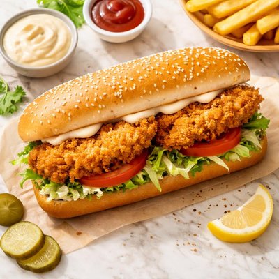 Albaik chicken sandwich