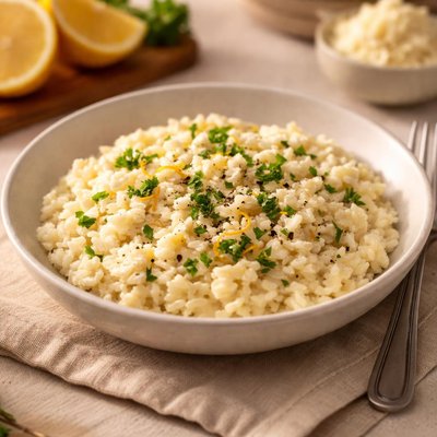 Aldi garlic and herb goat cheese risotto