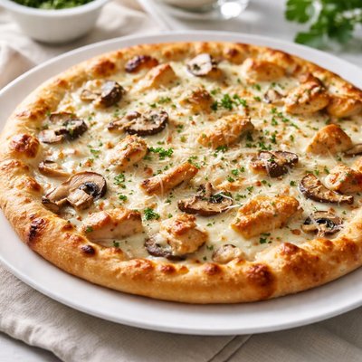 Alfredo pizza