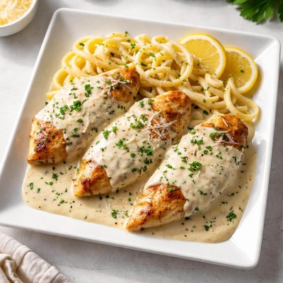 Alfredo sauce chicken