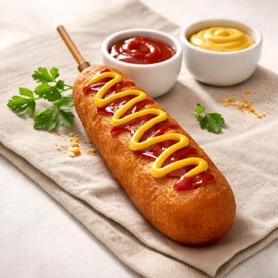 All beef corn dog