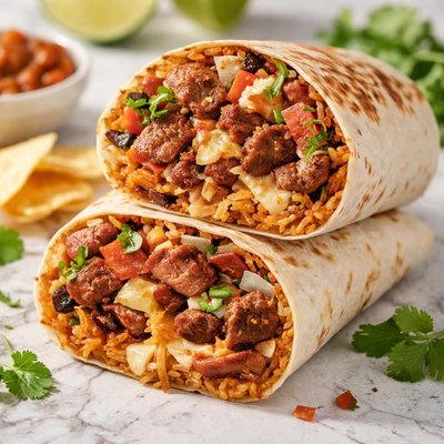 All meat burrito