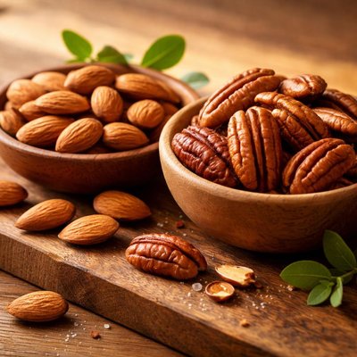 Almond and pecans