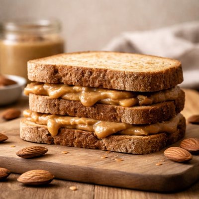 Almond butter sandwich