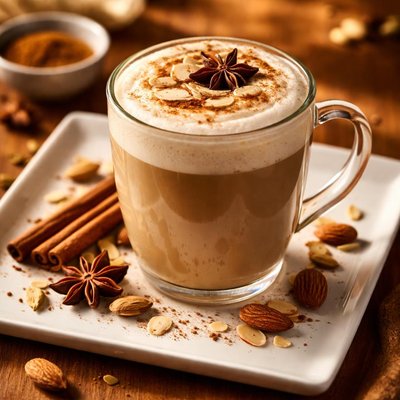 Almond chai latte