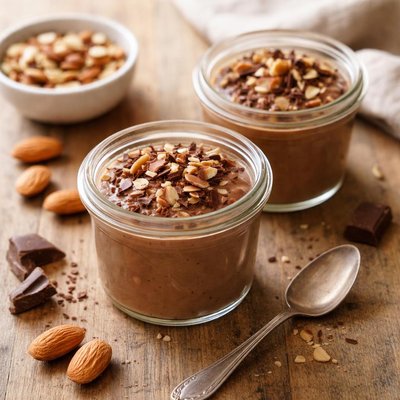 Almond chocolate dairy free dessert