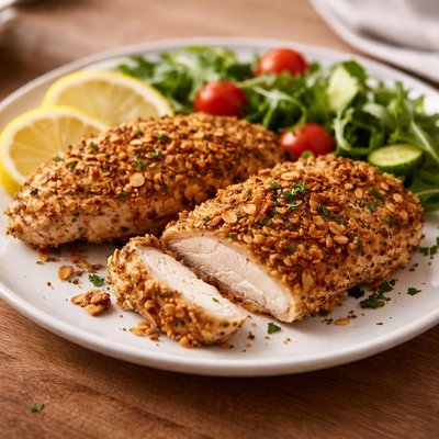 Almond crusted chicken