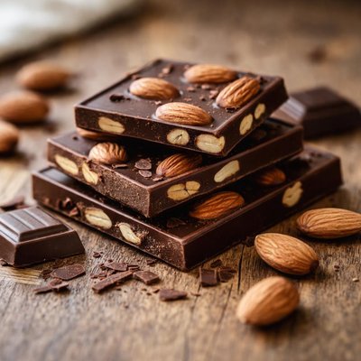 Almond dark chokolate